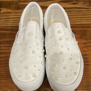 Vans platform White Slip-On
